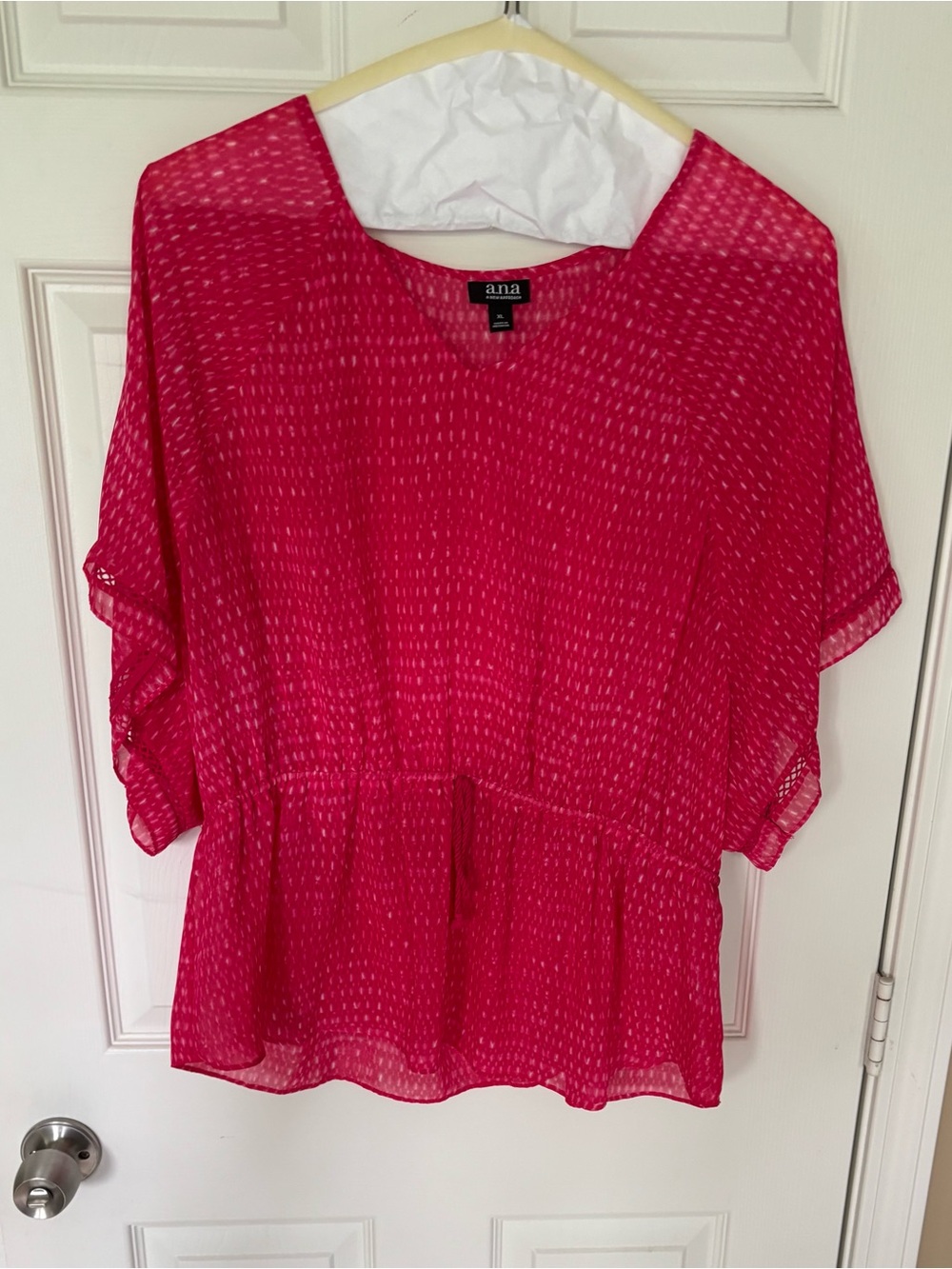 a.n.a new approach Pink Short Sleeve Blouse